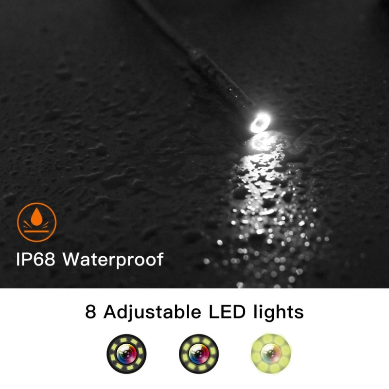 10m 5,5 mm objektiv industrielt endoskoprør inspeksjonsboreskop