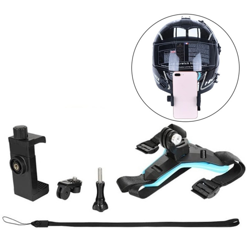 5 - in - 1 Helmet Mount Clamp Body Strap Accessories GoPro