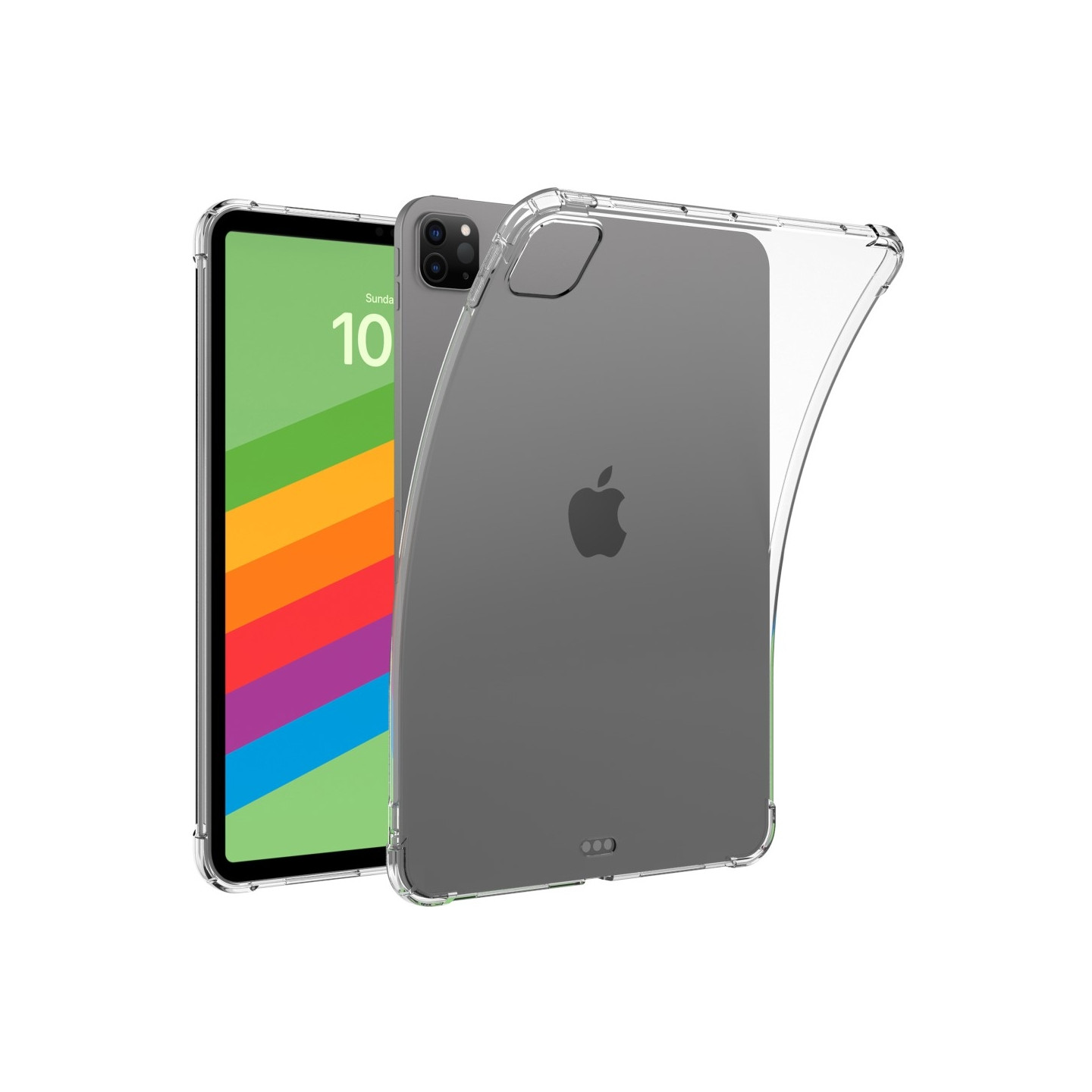 iPad Pro 13 (2024) Kirkas Tablettikotelo Neljä Kulmaa Pudotussuoja TPU Takakuori