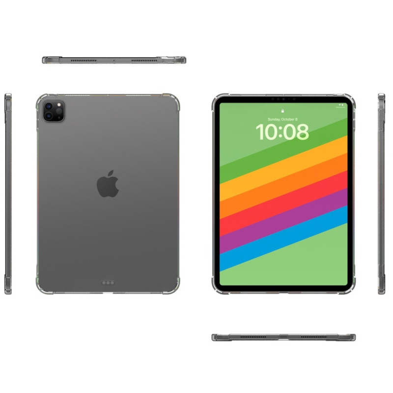 Til iPad Pro 13 (2024) Gjennomsiktig Nettbrettveske TPU Bakdeksel