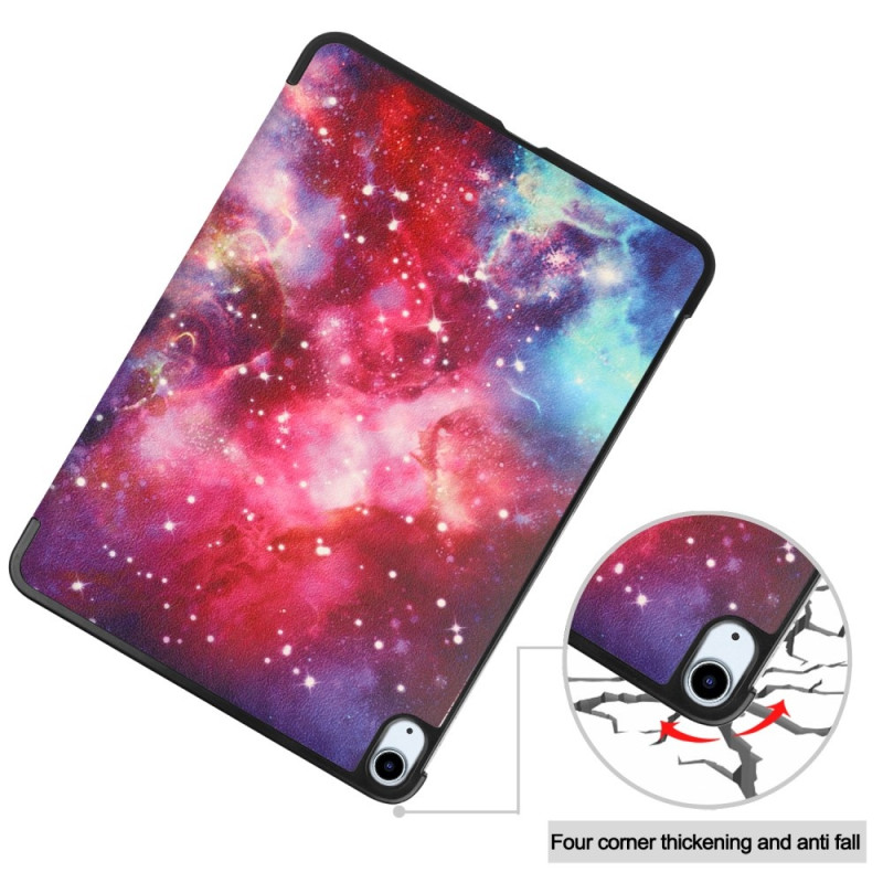 For iPad Air 11 (2024) Case Tri - fold Stand Tablet Cover - Galaxy