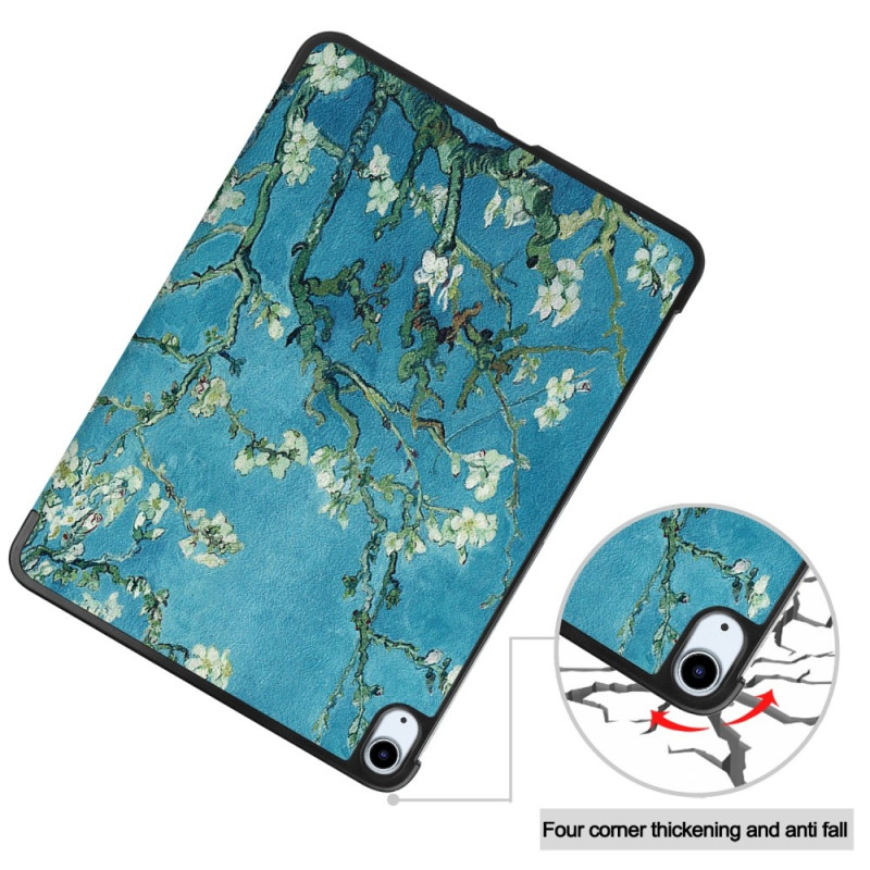For iPad Air 11 (2024) Case Tri - fold Stand Tablet Cover - Blossom