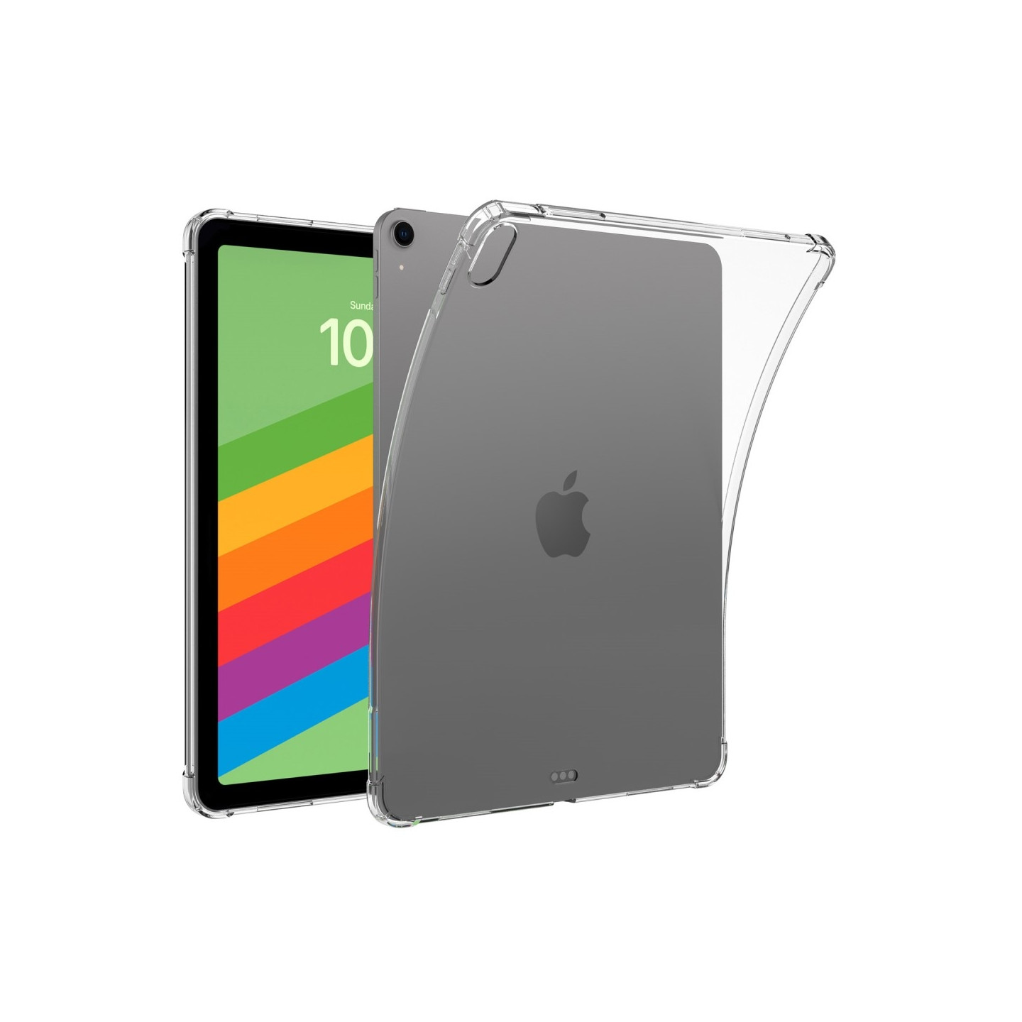 For iPad Air 13 (2024) Clear Tablet Case Four Corner Drop Protection TPU Back Cover