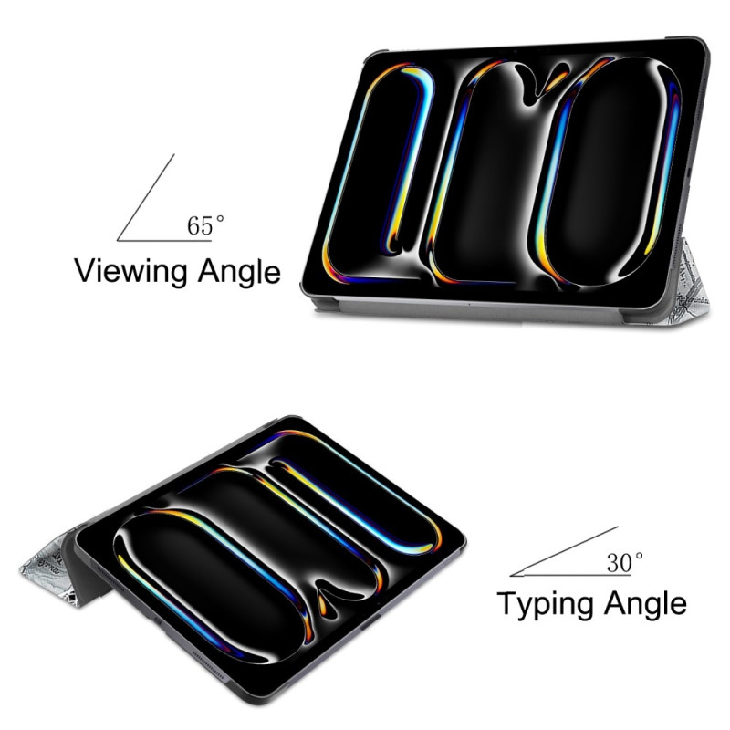 Til iPad Pro 11 (2024) Trifoldbart deksel med smal passform - tårn