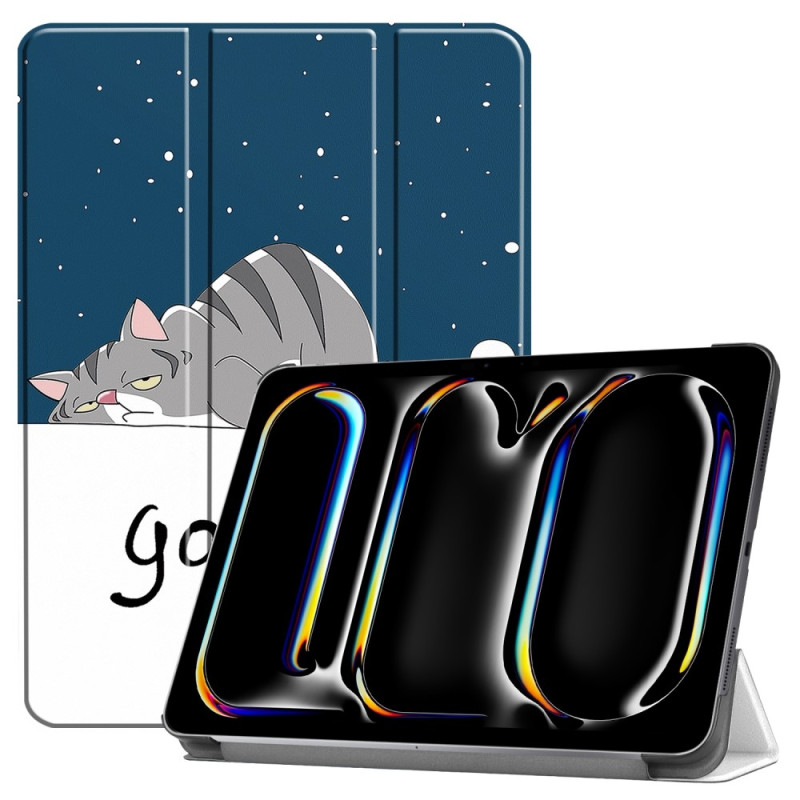 Til iPad Pro 11 (2024) Etui Tre - fold Stativ Tablet Cover - Cat