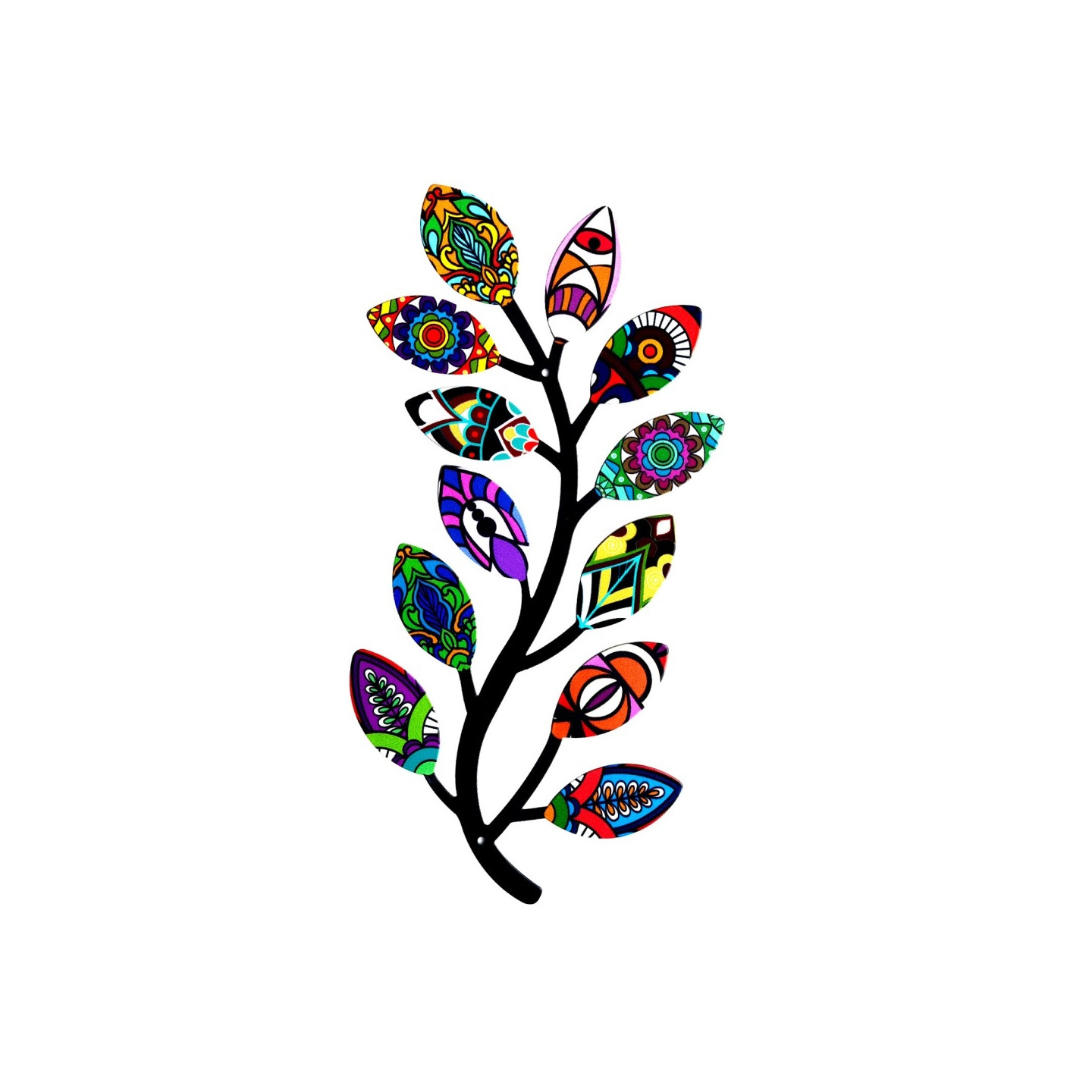 Blomster Blomster Vægdekoration Havedekoration 32,5x16,5x0,8cm - 1