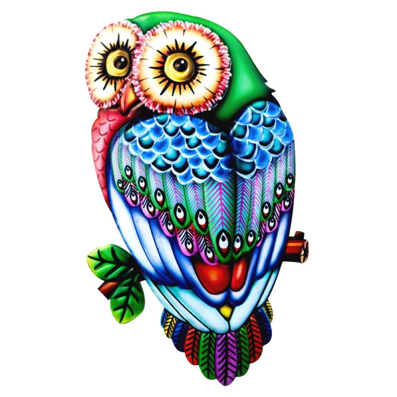 Owl Wall Decal Garden Ornament 26x15x1cm - 2