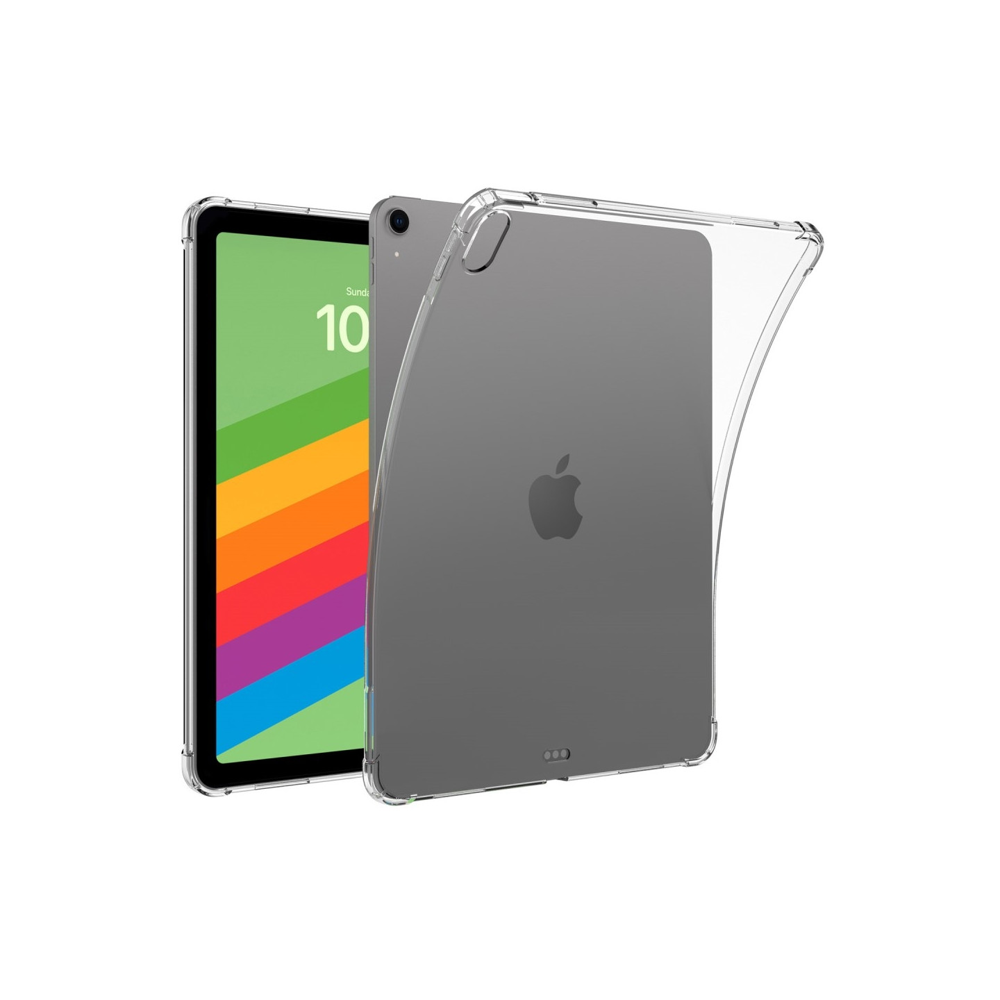 For iPad Air 11 (2024) Clear Tablet Case Four Corner Drop Protection TPU Back Cover