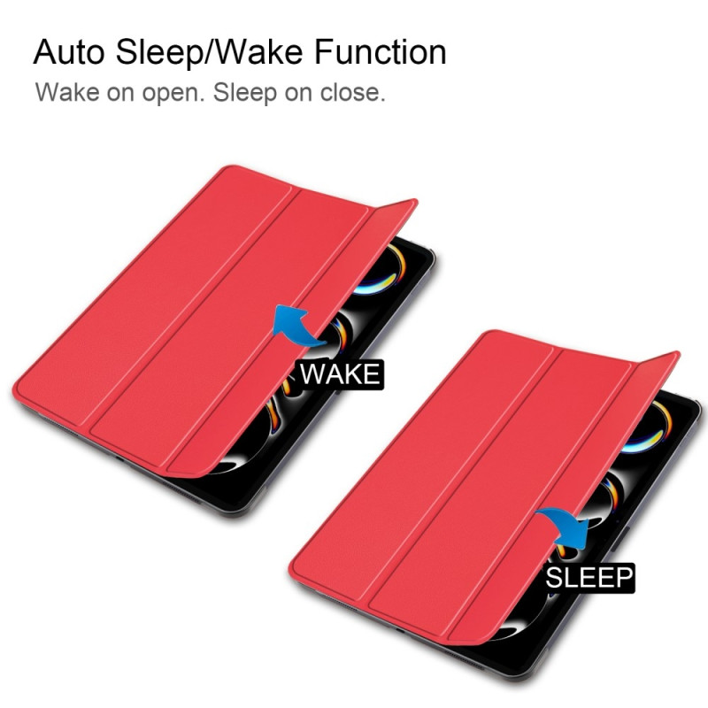 Til iPad Pro 11 (2024) Slim Fit Tri - Foldbart Deksel - Rød