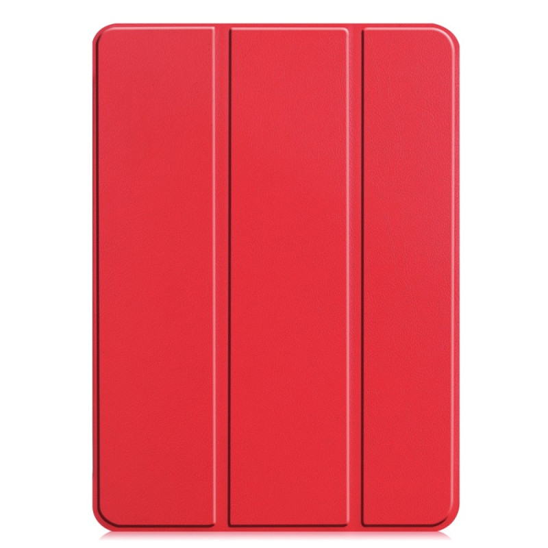 For iPad Pro 11 (2024) Case Tri - fold Stand Tablet Cover - Red