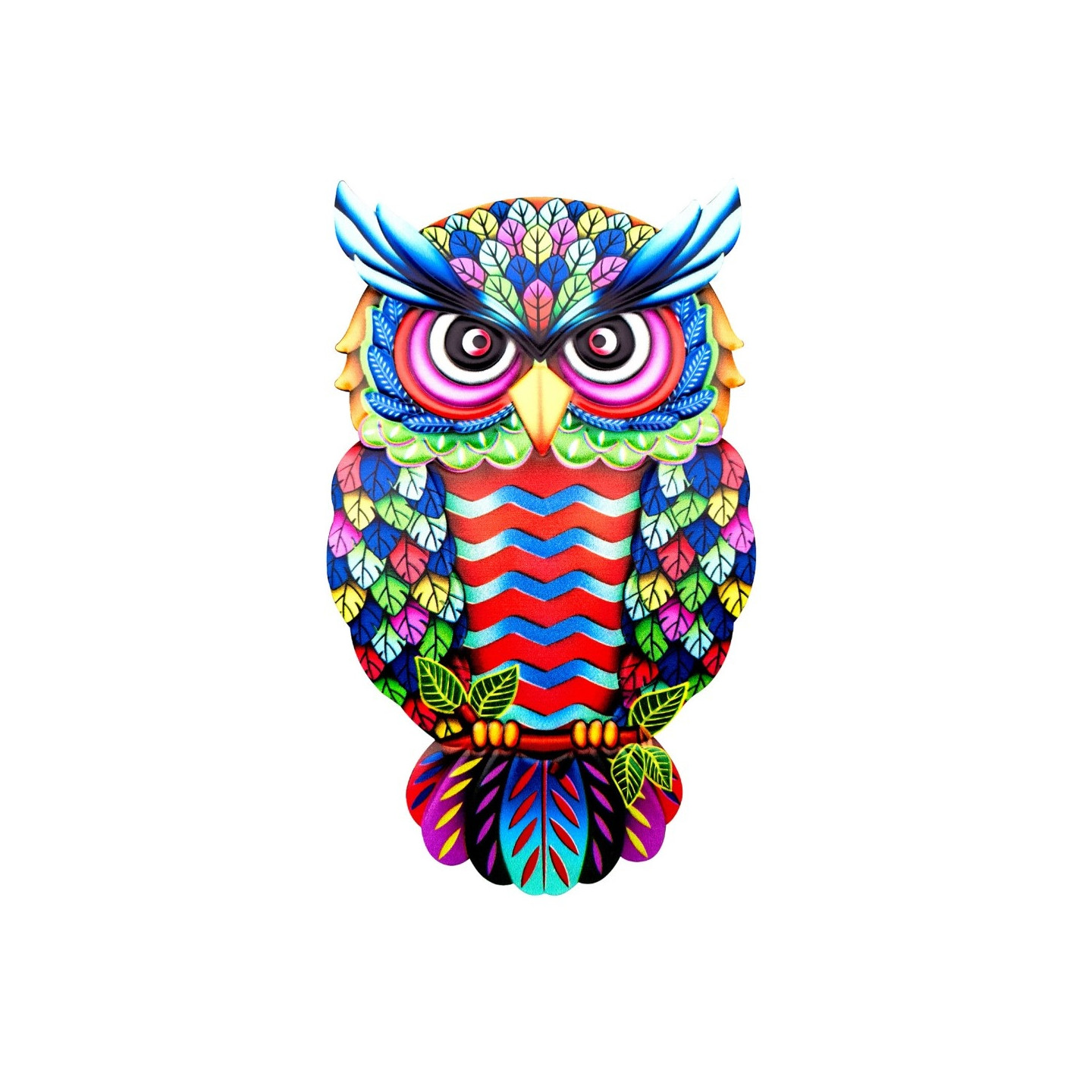 Owl Wall Decal Garden Ornament 26x16x1cm - 2