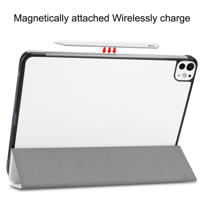 Til iPad Pro 11 (2024) Slim Fit Tri - Foldbart Deksel - Hvit