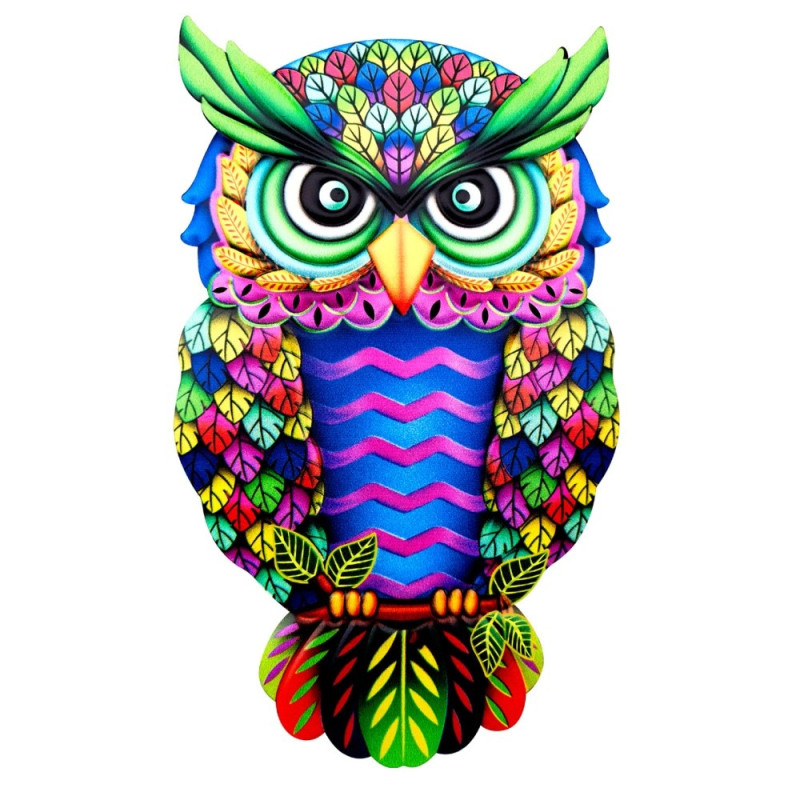 Owl Wall Decal Garden Ornament 26x16x1cm - 4