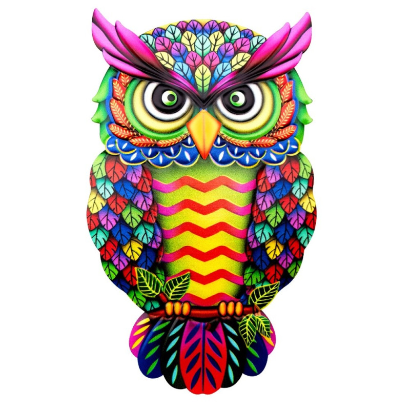 Owl Wall Decal Garden Ornament 26x16x1cm - 3