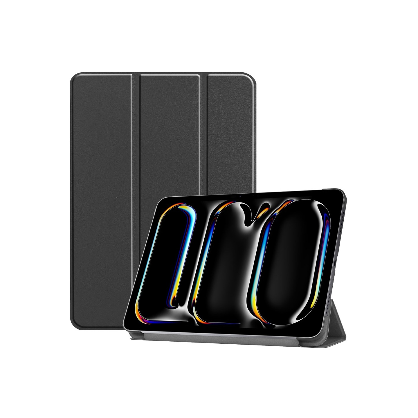 Til iPad Pro 11 (2024) Slim Fit Tri - Foldbart Deksel - Svart