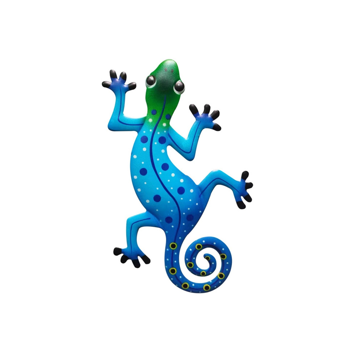 Gecko Lizard Wall Decal Garden Ornament 13x22cm - Baby Blue