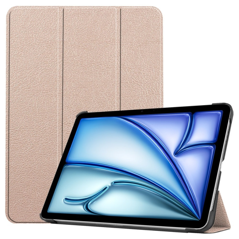 Til iPad Air 11 (2024) Etui Tre - fold Stativ Tablet Cover - Guld