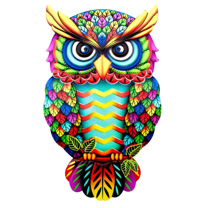 Owl Wall Decal Garden Ornament 26x16x1cm - 1