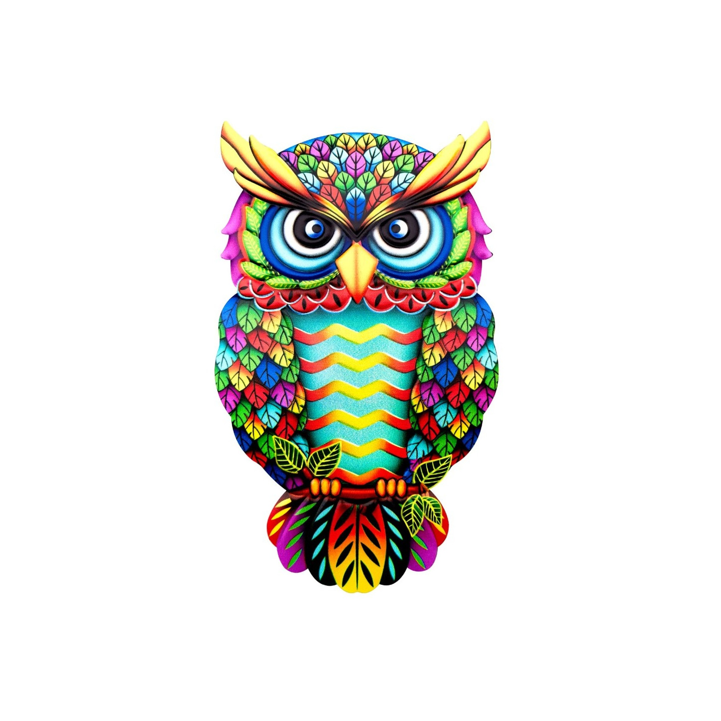 Owl Wall Decal Garden Ornament 26x16x1cm - 1