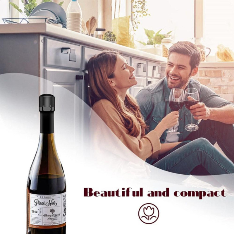 Wine Saver Fresh - Holding Lækagesikker rødvinflaskeforseglingshætteprop