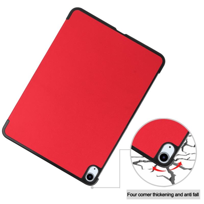 Til iPad Air 11 (2024) Etui Tre - fold Stativ Tablet Cover - Rød