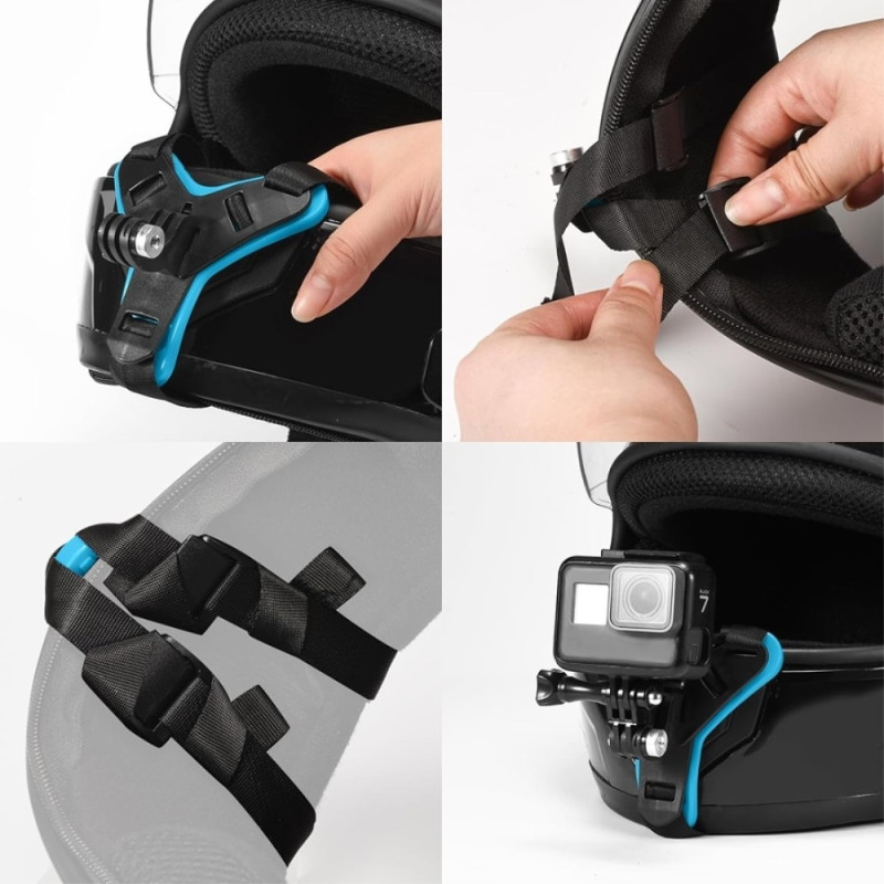 4 - in - 1 motorcycle helmet mount for GoPro Insta 360 Session