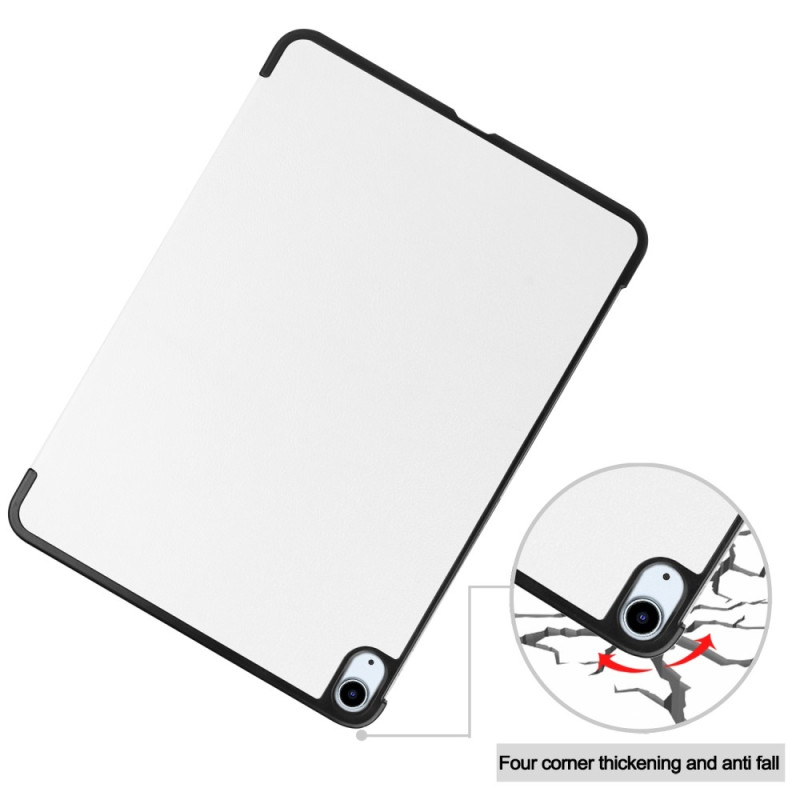 For iPad Air 11 (2024) Case Tri - fold Stand Tablet Cover - White