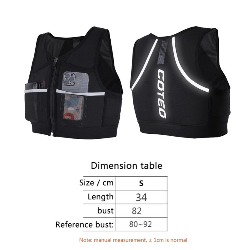 Hydration running vest Reflective bike running Marathon - Small
