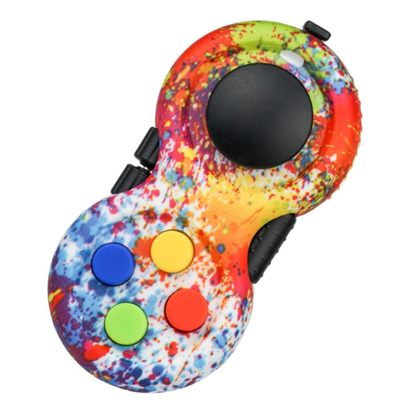 Fidget Spinner Relaxation Pill Joystick med nøkkelring - Multi