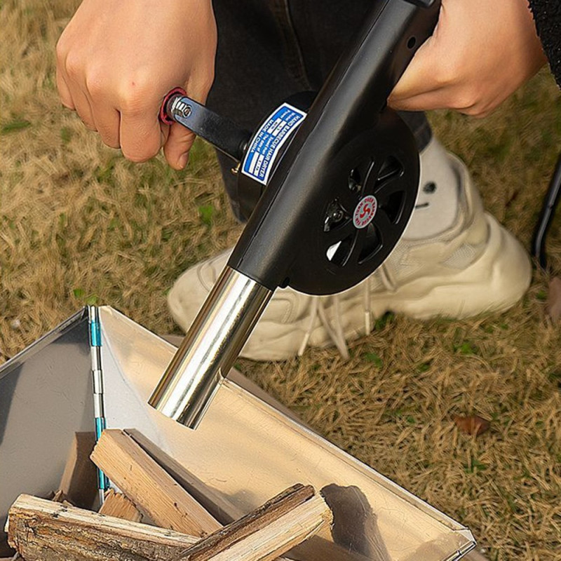 Grill Fire brænde BBQ Luftventilator Camping Komfur Vind blæser