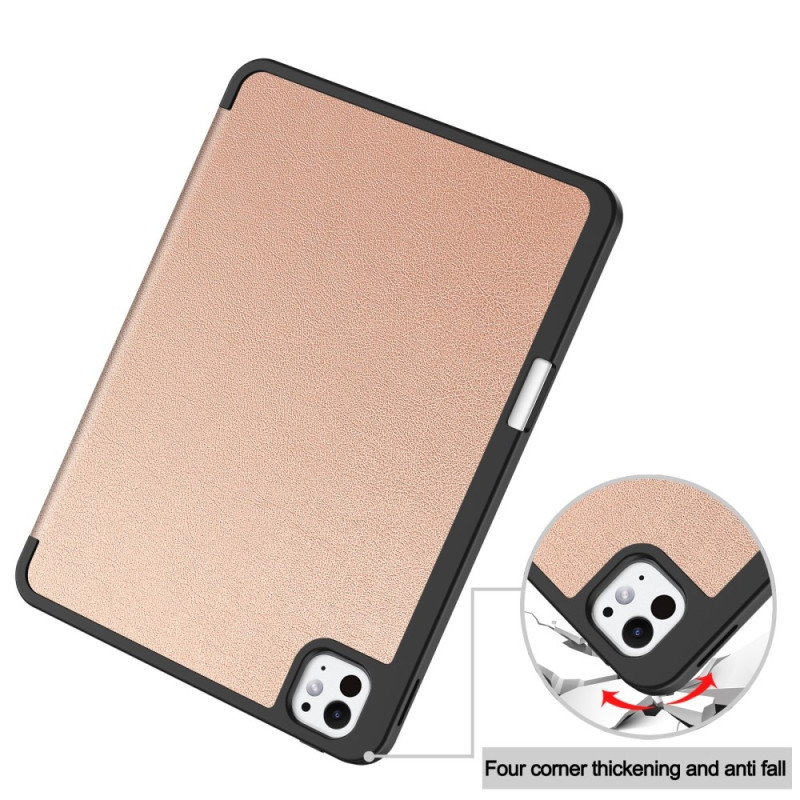 Til iPad Pro 11 (2024) Etui Tre - fold Stativ Tablet Cover med Pen Holder