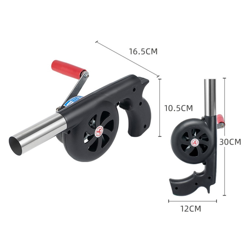 Grill Fire Burn BBQ Luftblåser Campingovn Vindblåseverktøy