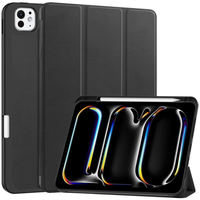Til iPad Pro 11 (2024) Slim Fit Tri - Foldbart Etui Pennebrett - Svart