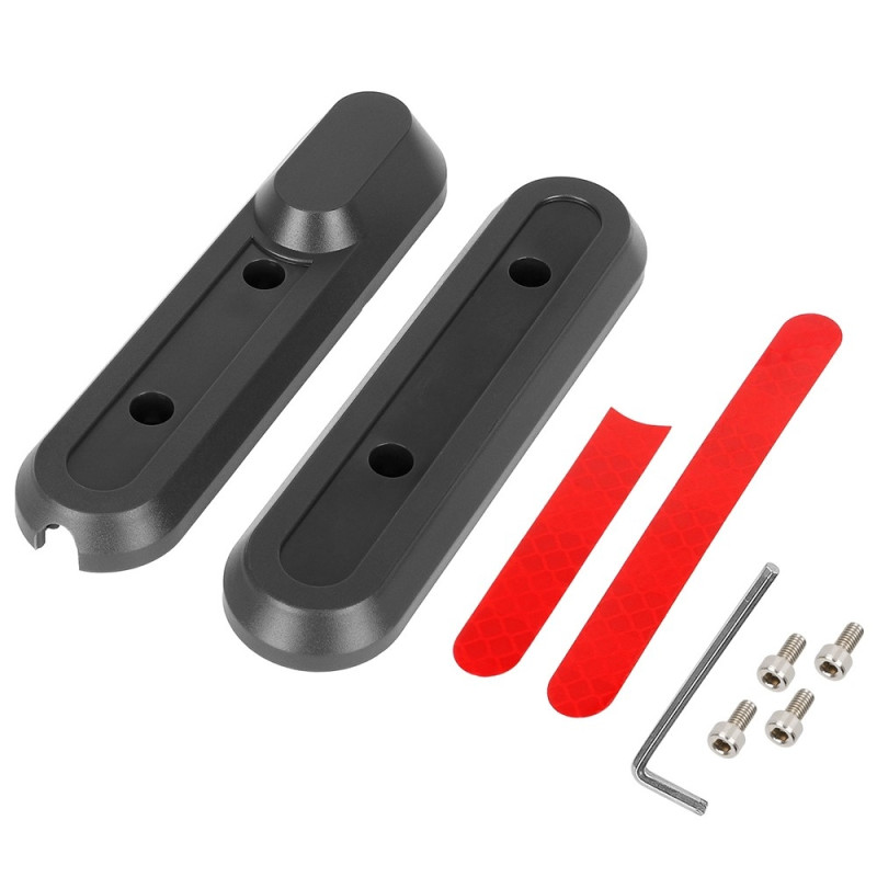 For Scooter Xiaomi 4 Pro Front wheel decoration cover + reflectors
