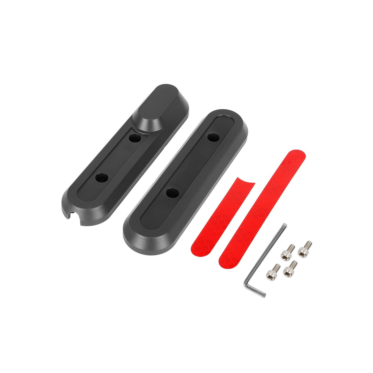 For Scooter Xiaomi 4 Pro Front wheel decoration cover + reflectors