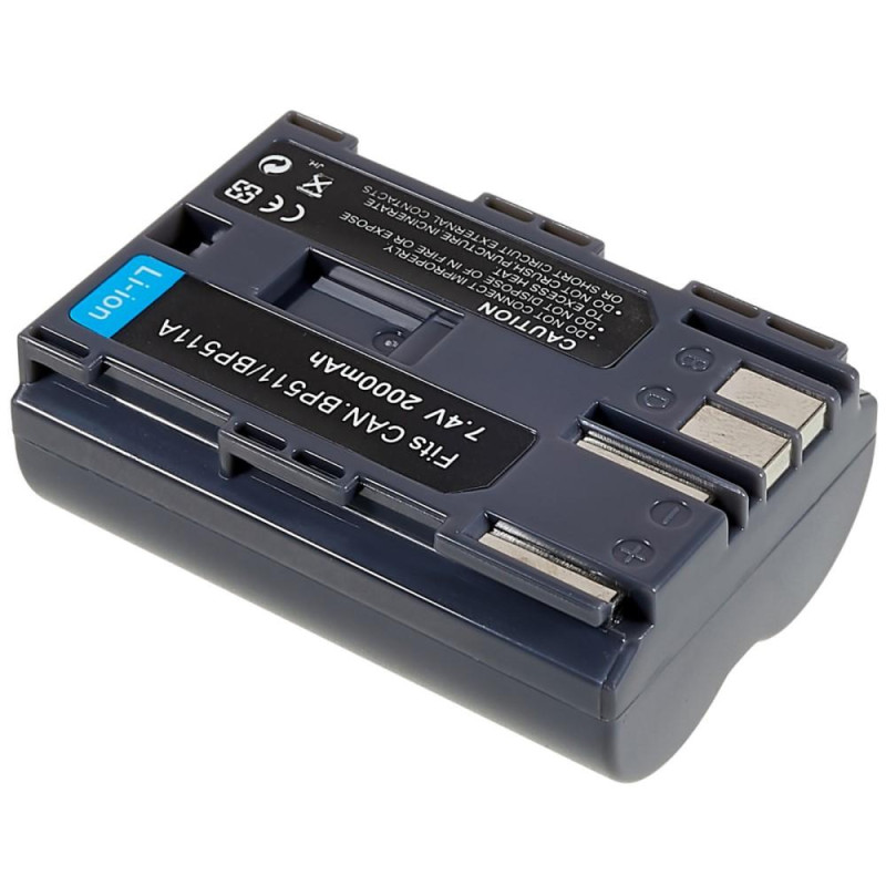 BP - 511 Batteri til Canon EOS 40D/300D/5D/20D/30D/50D/10D/G5/G6