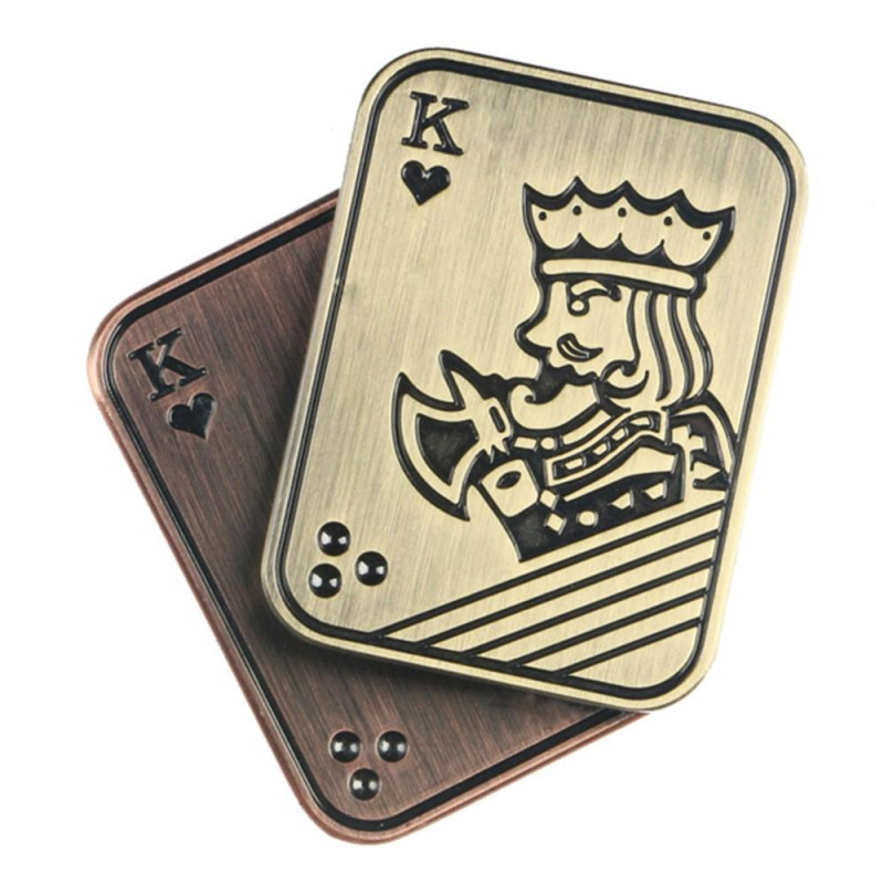 Fidget Spinner Stressaflastning Magnetisk Sensorisk - Poker Fidget Slider