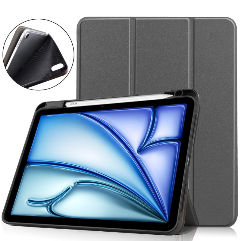 For iPad Air 11 (2024) Case Tri - fold Stand Tablet Cover with Pen Slot