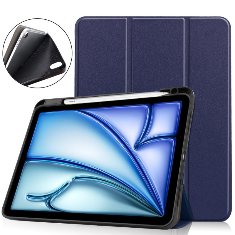 For iPad Air 11 (2024) Case Tri - fold Stand Tablet Cover with Pen Slot
