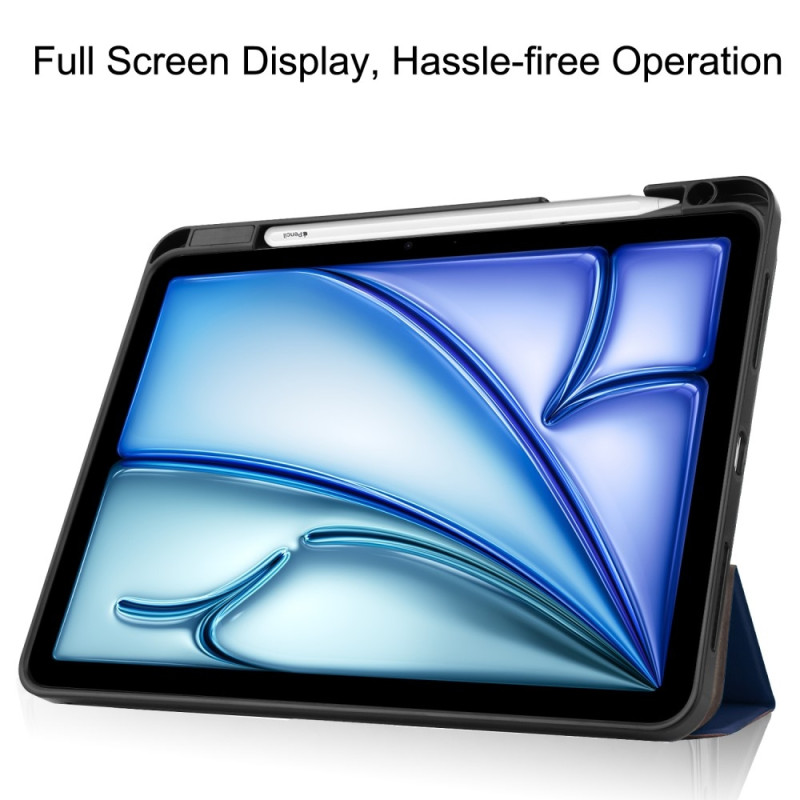 Til iPad Air 11 (2024) Slim Fit Tri - Foldbart Pennebrett - Mørkeblå