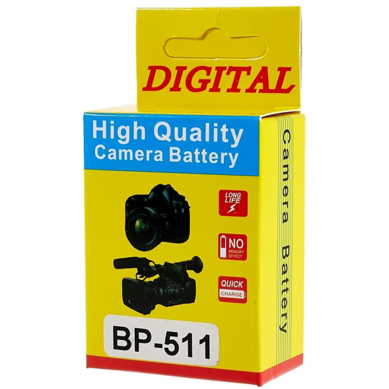 BP - 511 Li - ion batteri til Canon EOS 40D/300D/5D/20D/30D/50D/10D/G5/G6 osv