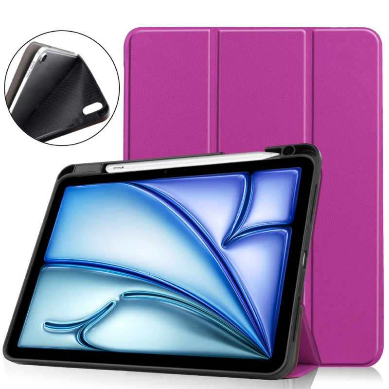 For iPad Air 11 (2024) Case Tri - fold Stand Tablet Cover with Pen Slot