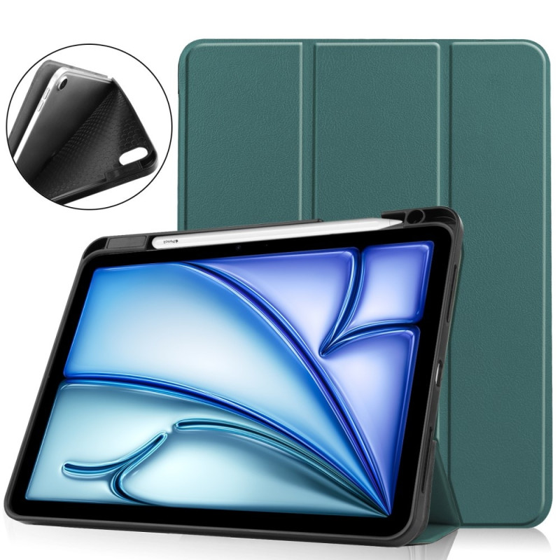 For iPad Air 11 (2024) Case Tri - fold Stand Tablet Cover with Pen Slot