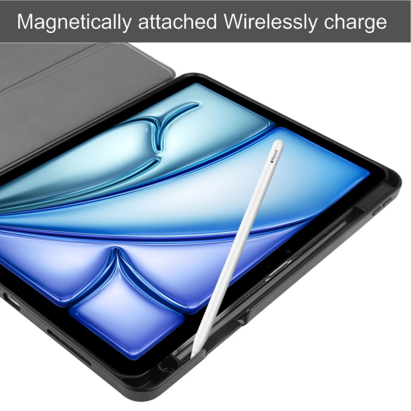 For iPad Air 11 (2024) Case Tri - fold Stand Tablet Cover with Pen Slot