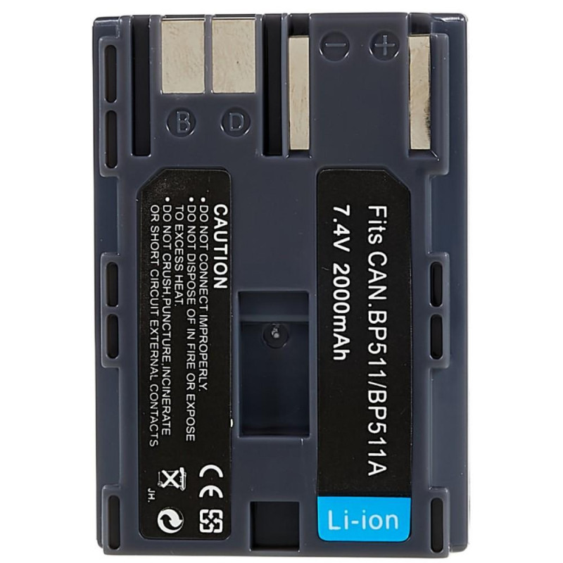 BP - 511 Li - ion batteri til Canon EOS 40D/300D/5D/20D/30D/50D/10D/G5/G6 osv