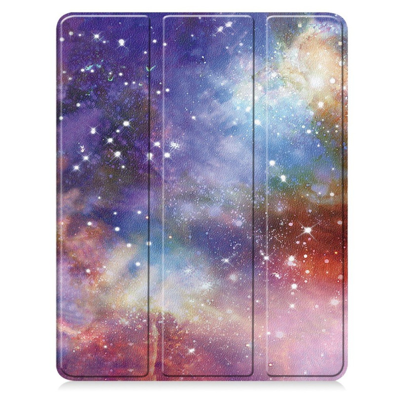 Til iPad Air 13 (2024) Slim Fit Trifoldbart deksel Pennebrett - Galaxy