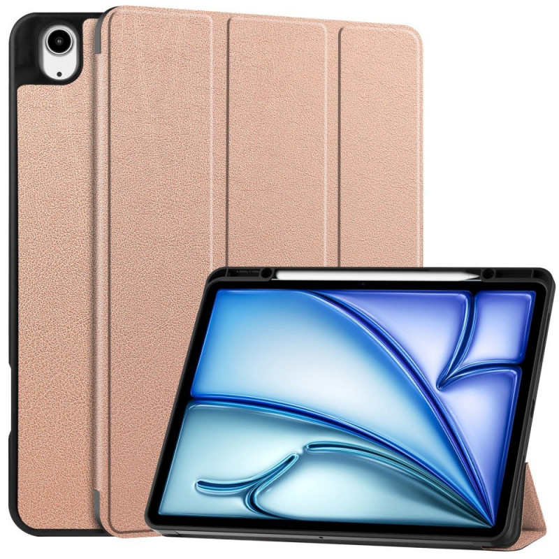 For iPad Air 13 (2024) Case Tri - fold Stand Tablet Cover with Pen Slot