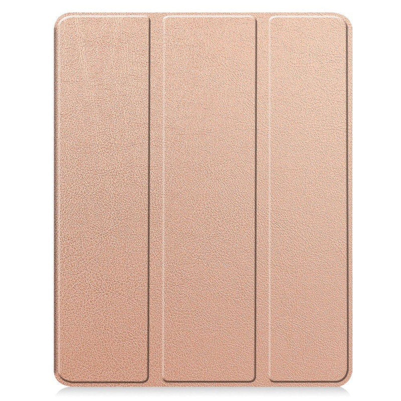 Til iPad Air 13 (2024) Slim Fit Trifoldbart deksel Pennerom - RoseGold