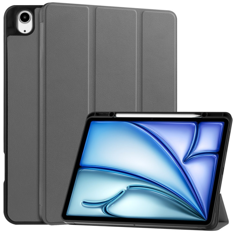 Til iPad Air 13 (2024) Etui Tre - fold Stativ Tablet Cover med Pen Holder