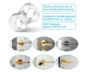 Skydd för dörrar väggar Dörrhandtag rund dörrknopp stötfångare